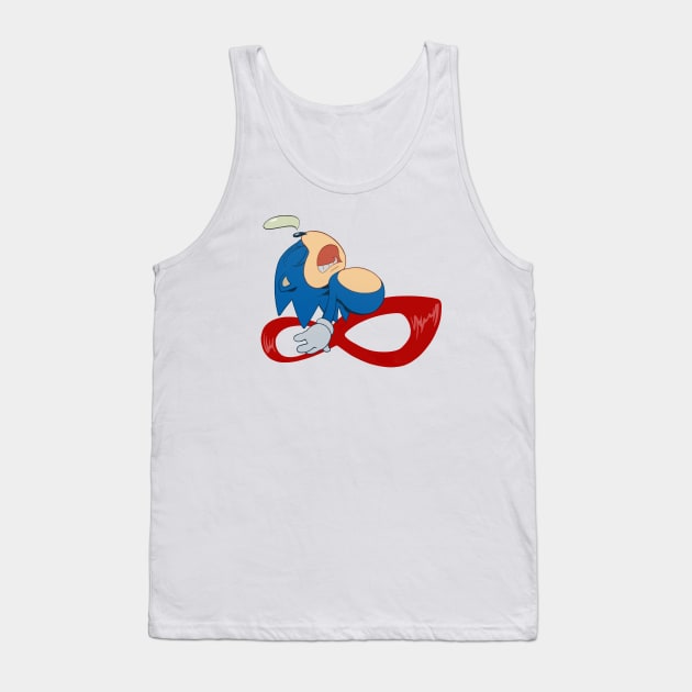 Sonic Fast Asleep Tank Top by  KendallHaleArt